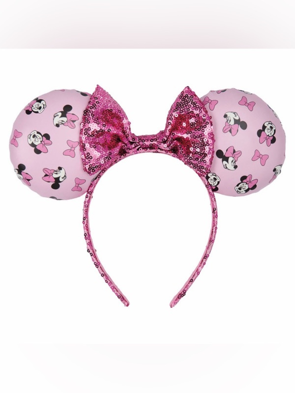 Minnie Mouse Sequin Bow Ear Headband